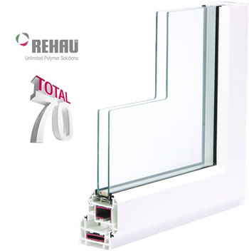 Rehau uPVC 70 mm window system